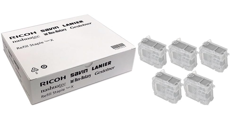 RICOH SP6400H4個セット① Ricoh 409344 Type X Staple Refill Cartridge for use in The Ricoh